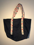 Strawberry Denim Tote Bag